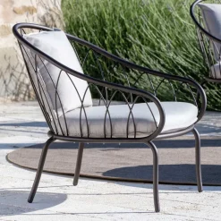 Viadurini in the Garden Garten Lounge Set-Gartenlounge mit 2 Sesseln und 1 2-Sitzer-Sofa Made in Italy - Fontana