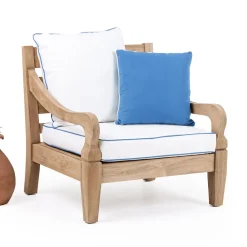 Viadurini in the Garden Garten Lounge Set-Gartenlounge-Set aus gebürstetem natürlichem Teakholz - Artes