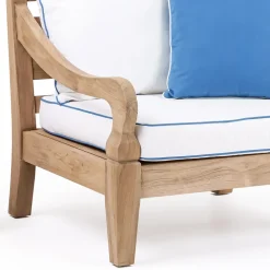 Viadurini in the Garden Garten Lounge Set-Gartenlounge-Set aus gebürstetem natürlichem Teakholz - Artes