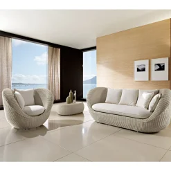 Viadurini in the Garden Garten Lounge Set-Gartenlounge-Set aus handgeflochtenem Polyrattan - Eder