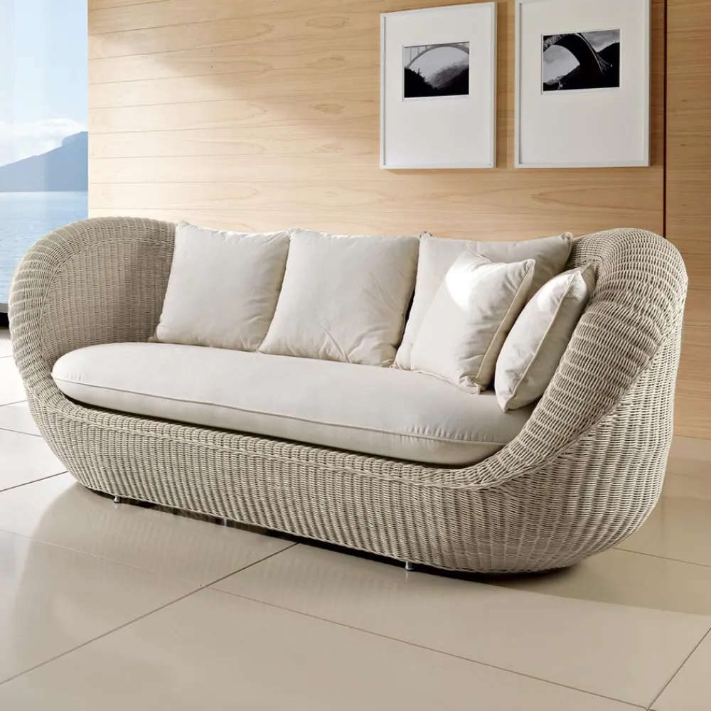 Viadurini in the Garden Garten Lounge Set-Gartenlounge-Set aus handgeflochtenem Polyrattan - Eder