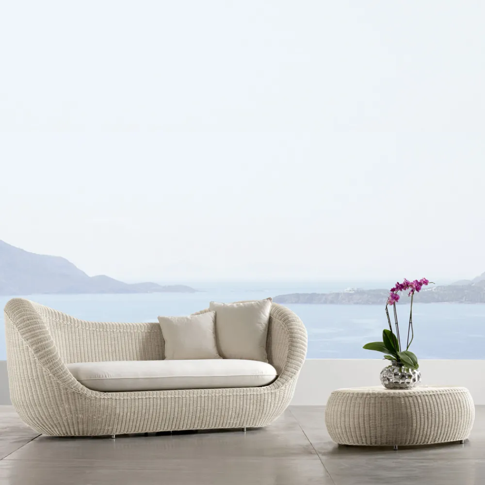 Viadurini in the Garden Garten Lounge Set-Gartenlounge-Set aus handgeflochtenem Polyrattan - Eder