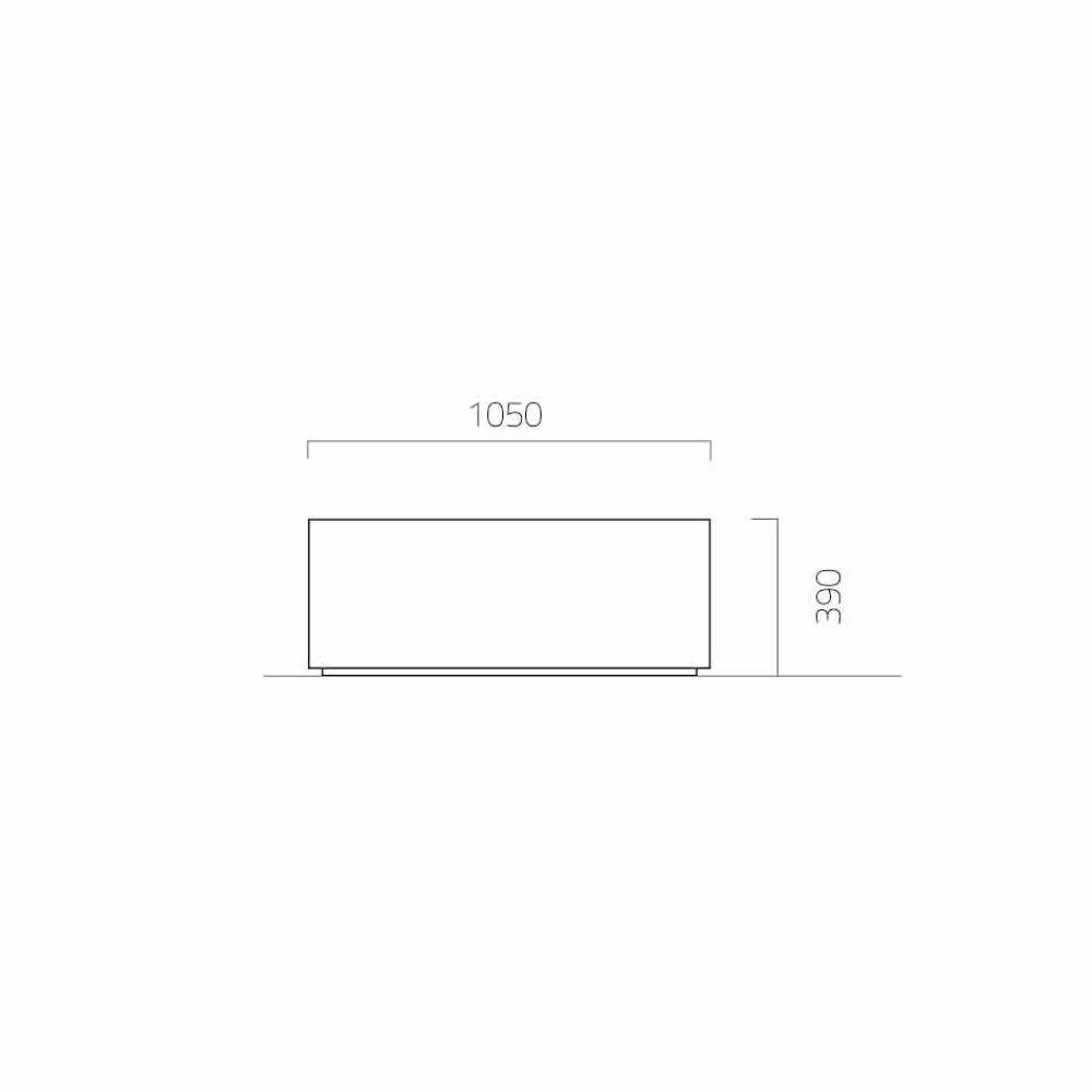 Viadurini in the Garden Gartenideen-Gartenpflanzgefäß mit rundem oder rechteckigem Design aus Stahl Made in Italy - Philly