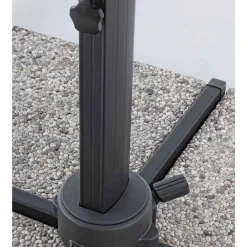 Viadurini in the Garden Gartenschirm-Gartenschirm, 3x4 mit Polyestertuch in Hellgrau - Dalton