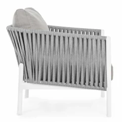 Viadurini in the Garden Metallsessel-Gartensessel aus Aluminium, Kunstfaser und Homemotion-Stoff - Rubio