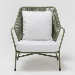 Viadurini in the Garden Metallsessel-Gartensessel aus Aluminium und Seilgeflecht - Asteria