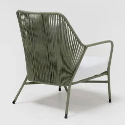Viadurini in the Garden Metallsessel-Gartensessel aus Aluminium und Seilgeflecht - Asteria