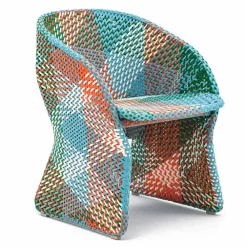 Varaschin Sessel Rattan-Gartensessel aus farbig geflochtener Kunstfaser - Maat von