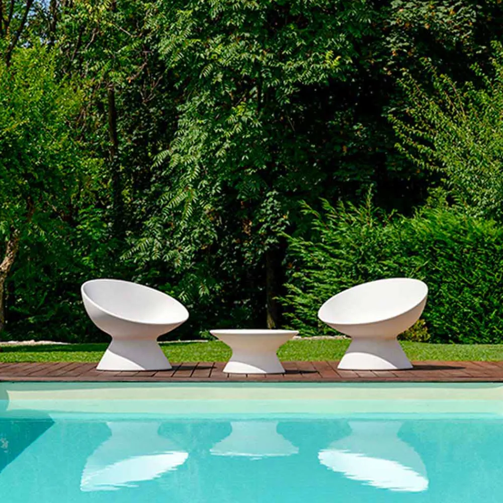 Viadurini in the Garden Sessel Kunststoff-Gartensessel aus modernem farbigem Polyethylen Made in Italy - Desmond