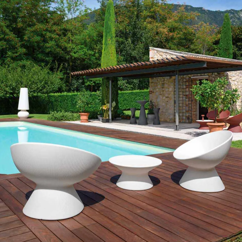 Viadurini in the Garden Sessel Kunststoff-Gartensessel aus modernem farbigem Polyethylen Made in Italy - Desmond