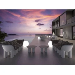 Viadurini in the Garden Sessel Kunststoff-Gartensessel aus Polyethylen und Stoff Made in Italy - Freccia