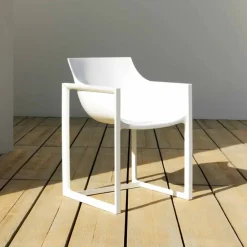 Vondom Sessel Kunststoff-Gartensessel aus Polypropylen mit Glasfaser Wallstreet von , 2 Stücke