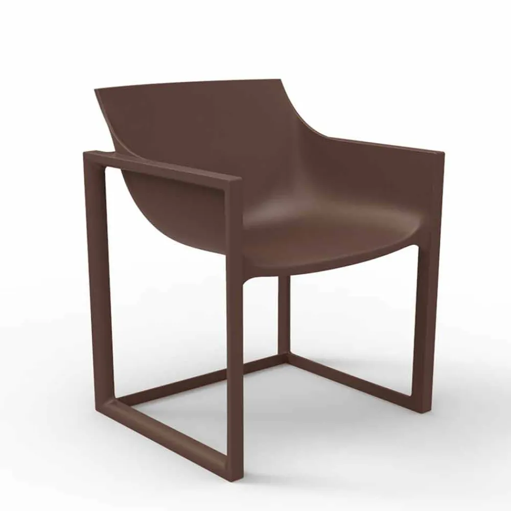 Vondom Sessel Kunststoff-Gartensessel aus Polypropylen mit Glasfaser Wallstreet von , 2 Stücke