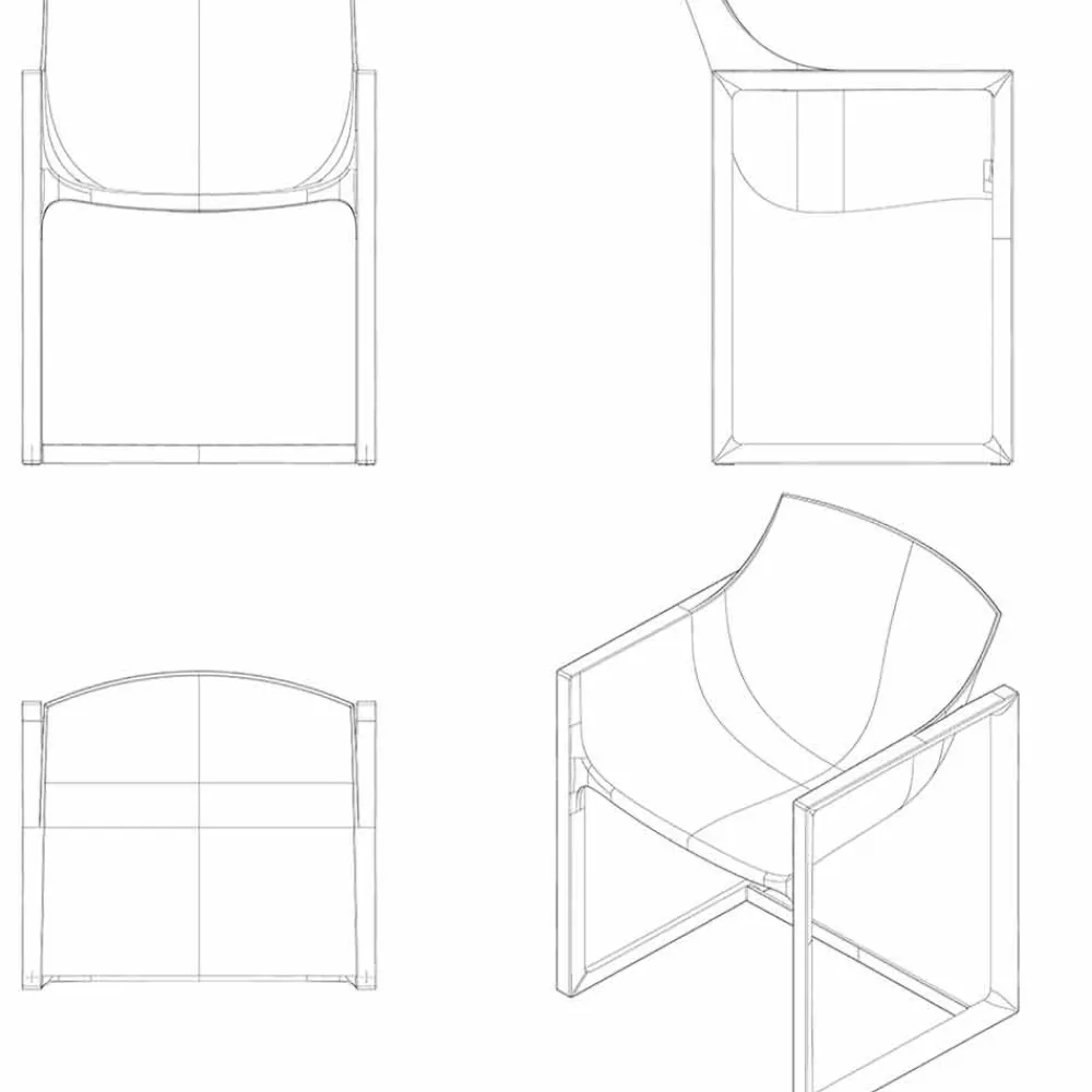 Vondom Sessel Kunststoff-Gartensessel aus Polypropylen mit Glasfaser Wallstreet von , 2 Stücke