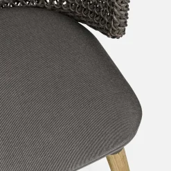 Viadurini in the Garden Holzsessel-Gartensessel mit Teakbeinen und Stoffsitz, Homemotion - Chantall