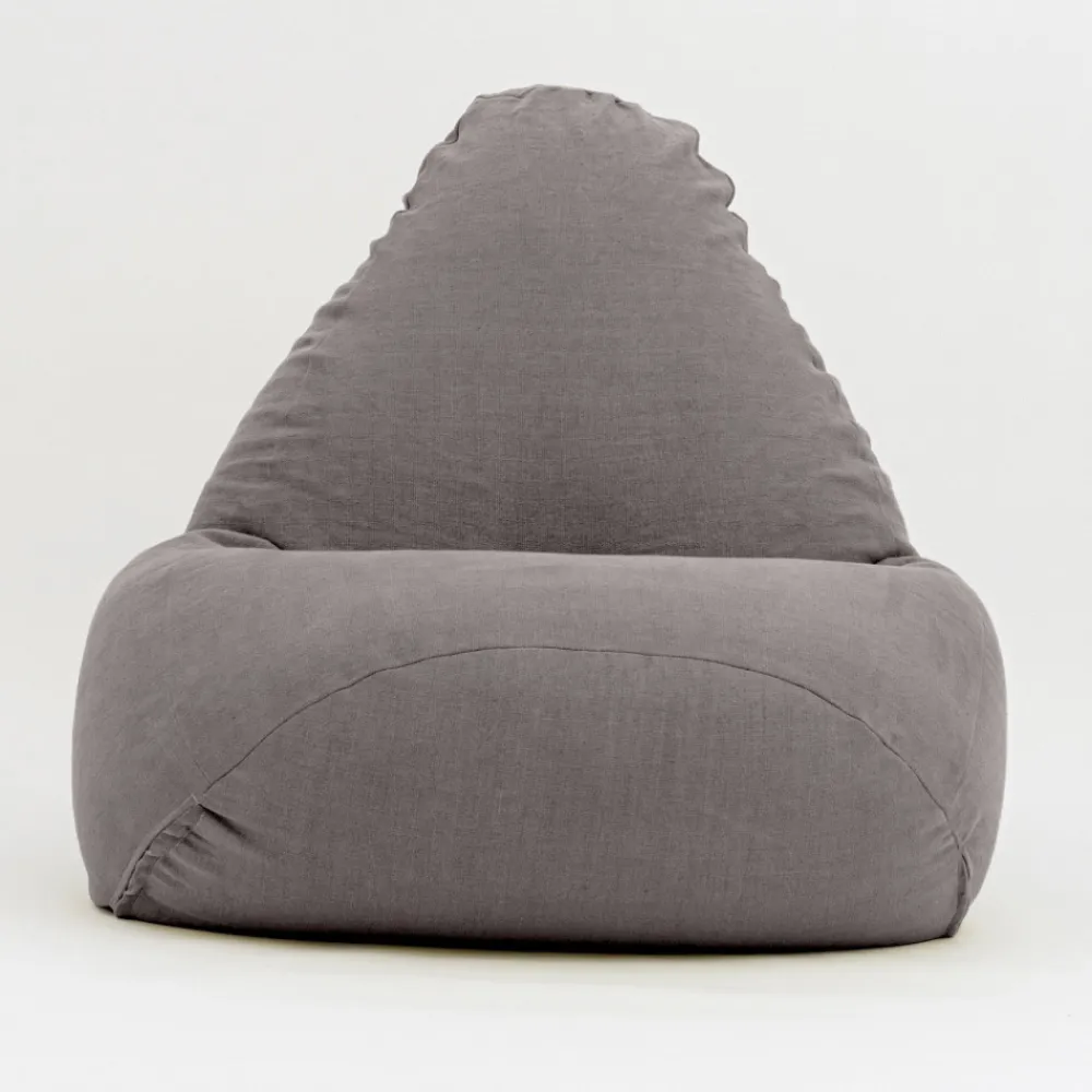 Viadurini in the Garden Stoffsessel-Garten-Sitzsack aus Outdoor-Stoff Taubengrau - Maestrale