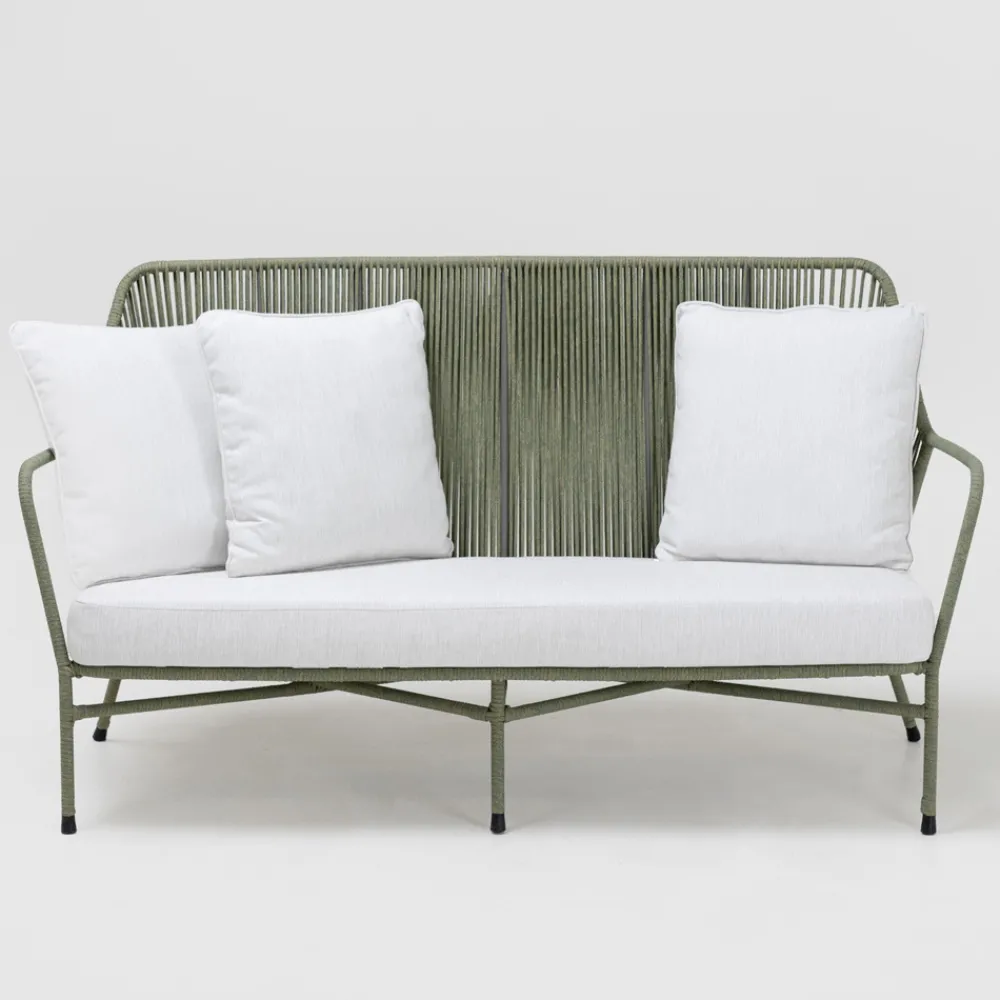 Viadurini in the Garden Gartensofas-Gartensofa aus Aluminium und Seilgeflecht - Asteria