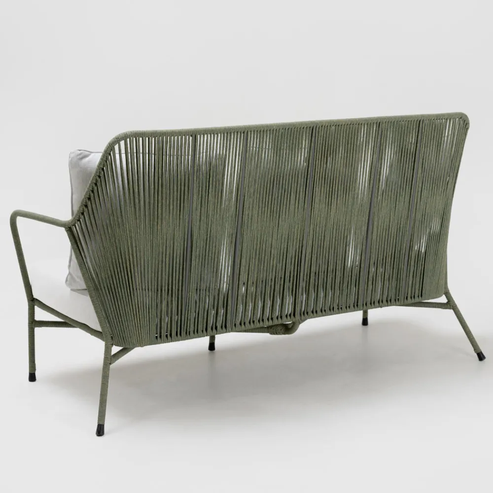 Viadurini in the Garden Gartensofas-Gartensofa aus Aluminium und Seilgeflecht - Asteria