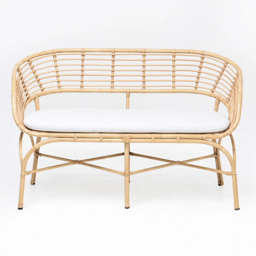 Viadurini in the Garden Gartensofas-Gartensofa aus Aluminium- und Polyrattan-Geflecht und Kissen - Ellide