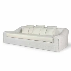 Viadurini in the Garden Gartensofas-Gartensofa groß handgeflochten in modernem Design Cooper