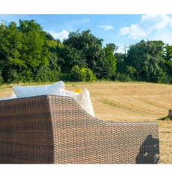 Viadurini in the Garden Gartensofas-Gartensofa handgeflochten aus Polyethylen Joe