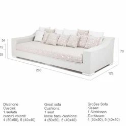 Viadurini in the Garden Gartensofas-Gartensofa handgeflochten aus Polyethylen Joe