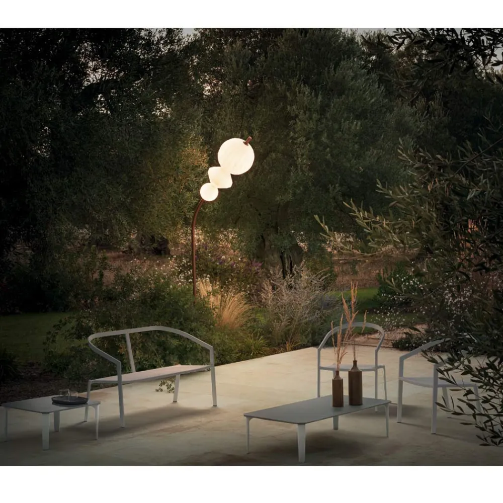 Viadurini in the Garden Gartensofas-Gartensofa mit Aluminiumbasis und Textilene-Sitz Made in Italy - Maureen