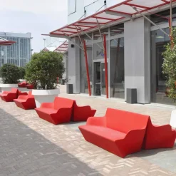 SLIDE Gartensofas-Gartensofa mit Armlehnen Kami Yon made in Italy