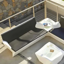 SLIDE Gartensofas-Gartensofa mit Armlehnen Kami Yon made in Italy