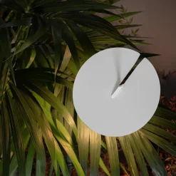 Viadurini Lighting Design Beleuchtung-Garten-Stehlampe Aluminium Weiß Design mit Seerosenblatt - Cipriam