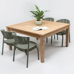 Viadurini in the Garden Gartenstühle Metall-Gartenstuhl aus Aluminium und Seilgeflecht - Algedi