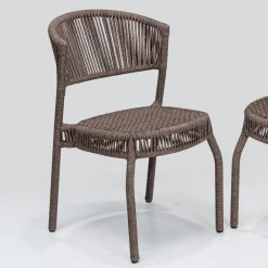 Viadurini in the Garden Gartenstühle Metall-Gartenstuhl aus Aluminium und Seilgeflecht - Algedi