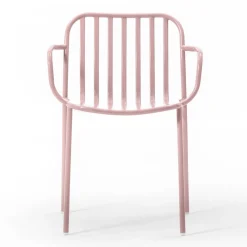 Viadurini in the Garden Gartenstühle Metall-Gartenstuhl aus Metall mit Armlehnen Made in Italy 2 Stück - Einfach