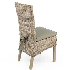 Viadurini in the Garden Gartenstühle Rattan-Gartenstuhl aus Naturfaser von Kubù - Flavio