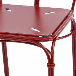 Viadurini in the Garden Gartenstühle Metall-Gartenstuhl aus rotem Eisen mit Kissen Made in Italy, 2 Stück - Achat