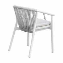 Varaschin Gartenstühle Metall-Gartenstuhl mit Armlehnen Stapelbar gepolstert H 78cm - Smart von