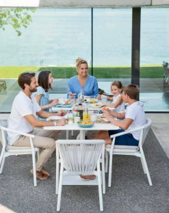 Varaschin Gartenstühle Metall-Gartenstuhl mit Armlehnen Stapelbar gepolstert H 78cm - Smart von