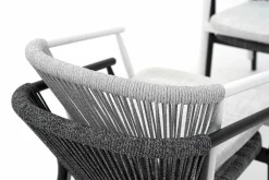 Varaschin Gartenstühle Metall-Gartenstuhl mit Armlehnen Stapelbar gepolstert H 78cm - Smart von