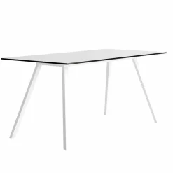 Viadurini in the Garden Gartentische Fest-Gartentisch aus modernem Design aus weißem Aluminium und HPL-Laminat - Oceania2