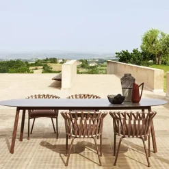 Varaschin Gartentische Aus Aluminium-Gartentisch Farbige HPL-Platte Made in Italy - Emma von