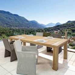 Viadurini in the Garden Gartentische Aus Teakholz-Gartentisch in Design Teakholz, 8 Homemotion Sitze - Hunter