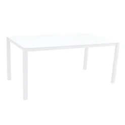 Viadurini in the Garden Gartentische Aus Aluminium-Gartentisch mit Gestell aus lackiertem Aluminium und Glasplatte - Salim