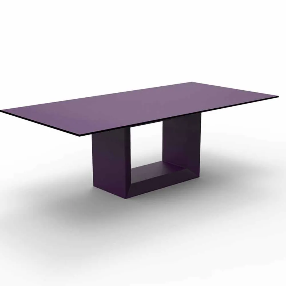 Vondom Gartentische Fest-Gartentisch Vela 200x100 cm von , aus Polyethylenharz