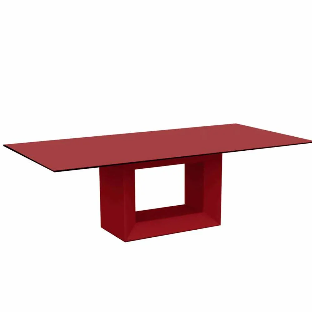Vondom Gartentische Fest-Gartentisch Vela 200x100 cm von , aus Polyethylenharz