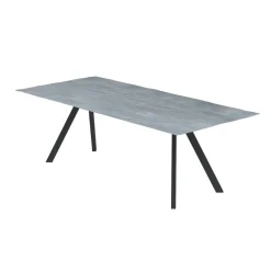 Viadurini in the Garden Gartentische Fest-Gartentischgestell aus verzinktem Stahl mit HPL-Platte Made in Italy - Brienne