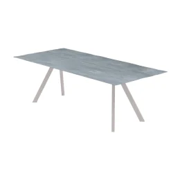 Viadurini in the Garden Gartentische Fest-Gartentischgestell aus verzinktem Stahl mit HPL-Platte Made in Italy - Brienne