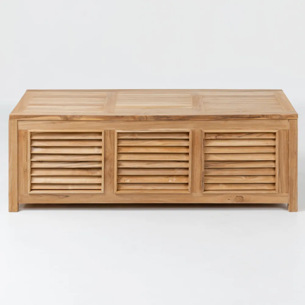 Viadurini in the Garden Gartenideen-Gartentruhe aus natürlichem Teakholz - Hide