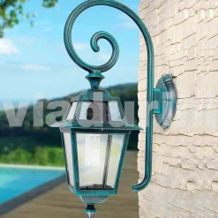 Viadurini Lighting Garten-Wandlampen-Gartenwandlampe Mnade mit Aluminium, hergestellt in Italien, Kristel