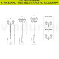 Viadurini Lighting Gartenlaternen-Gartenwandlaterne aus Aluminiumdruckguss Made in Italy - Pinako