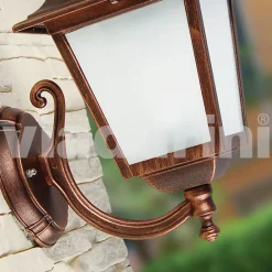 Viadurini Lighting Pendelleuchten Vintage-Gartenwandleuchte aus Aluminium, hergestellt in Italien, Aquilina